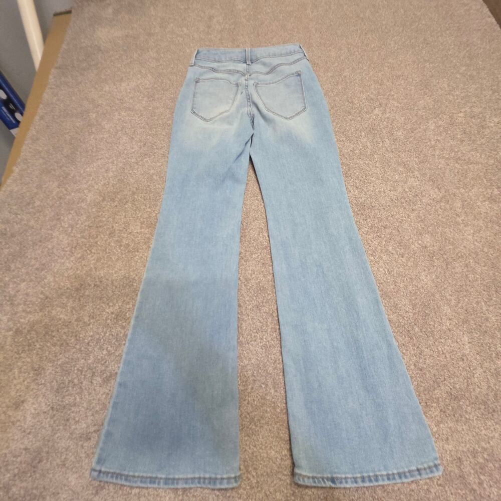 Old Navy High-Rise Wow Flare Jeans Light Wash Blue Women's Denim Flare sz 0